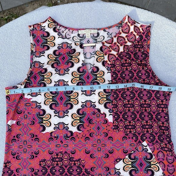 Haani Sleeveless Multi Pattern Stretchy Mini Dress Size PXL - Picture 10 of 10